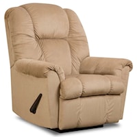 Power Rocker Recliner with Pillow Arms