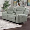 Franklin 762 Dual Power Reclining Console Loveseat