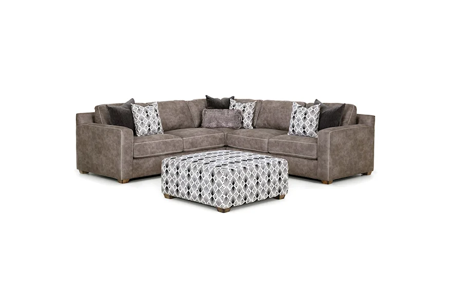 Jameson Three Piece Sectional by Franklin at Turk Furniture