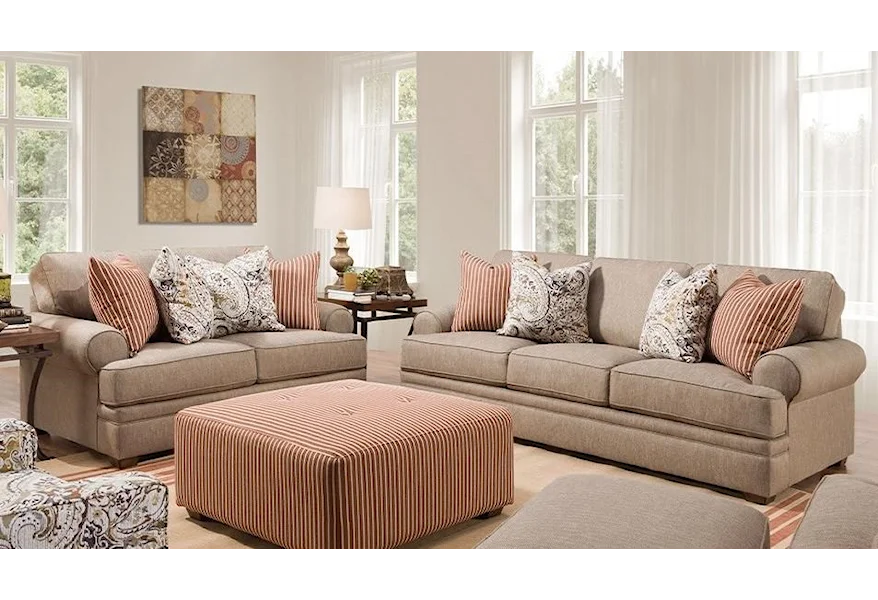 915 Stationary Living Room Group by Franklin at Virginia Furniture Market