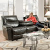 Franklin Calloway Reclining Sofa with Drop Down Table