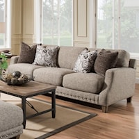 Transitional Sofa with Nail Head Trim