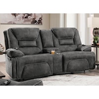 Power Reclining Console Loveseat with Cup Holders