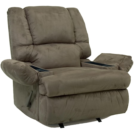 Rocker Recliner with Storage Arms