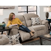 Casual Power Rocking Reclining Loveseat with USB Port