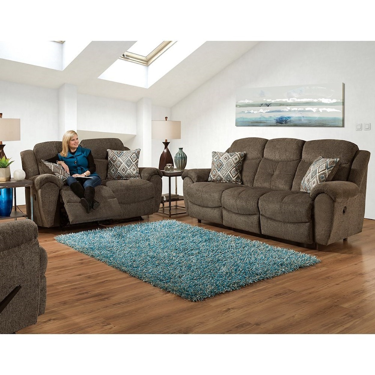 Franklin Eclipse Power Rocking Reclining Loveseat