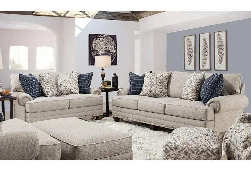 Fletcher Stationary Living Room Group by Franklin at Lagniappe Home Store