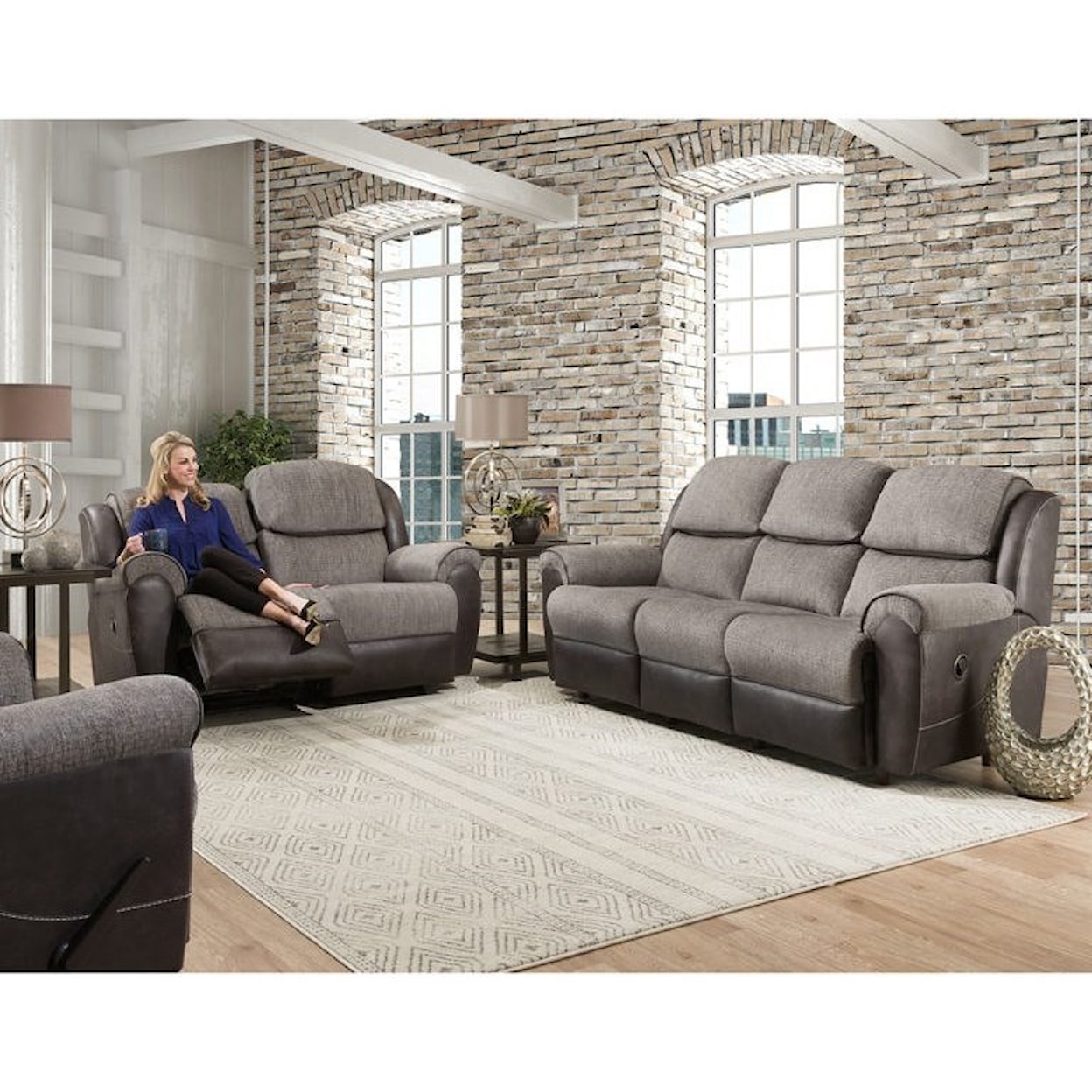 Franklin Gravity Power Rocking Reclining Loveseat