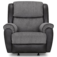 Rocker Recliner with Two-Tone Fabric