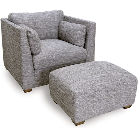 Chair and Ottoman Set