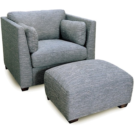 Chair and Ottoman Set