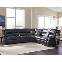 Power Reclining Sectional with Power Headrest and Storage Console
