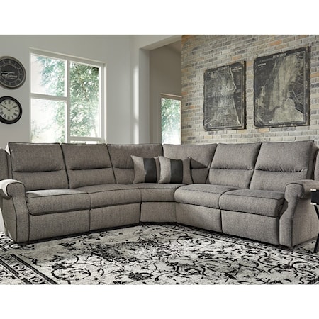 Power Reclining Sectional with Power Headrest