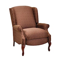 Sophie Traditional Wing Recliner with Cabriole Legs
