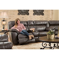 Power Reclining Console Loveseat with Integrated USB Port
