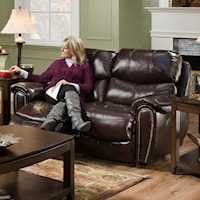Power Reclining Loveseat with Integrated USB Charging Port