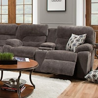 Power Reclining Console Loveseat with USB and Power Headrests