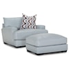 Franklin 909 Chair and a Half with Ottoman
