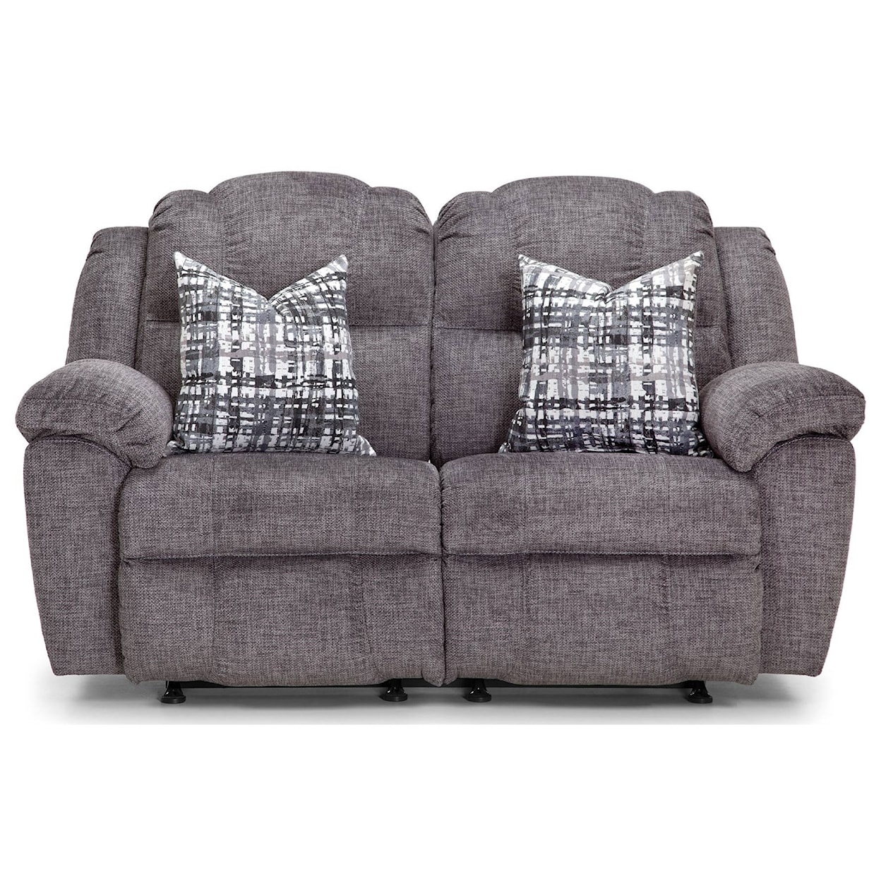 Franklin Victory Power Rocker Reclining Loveseat with Pillows