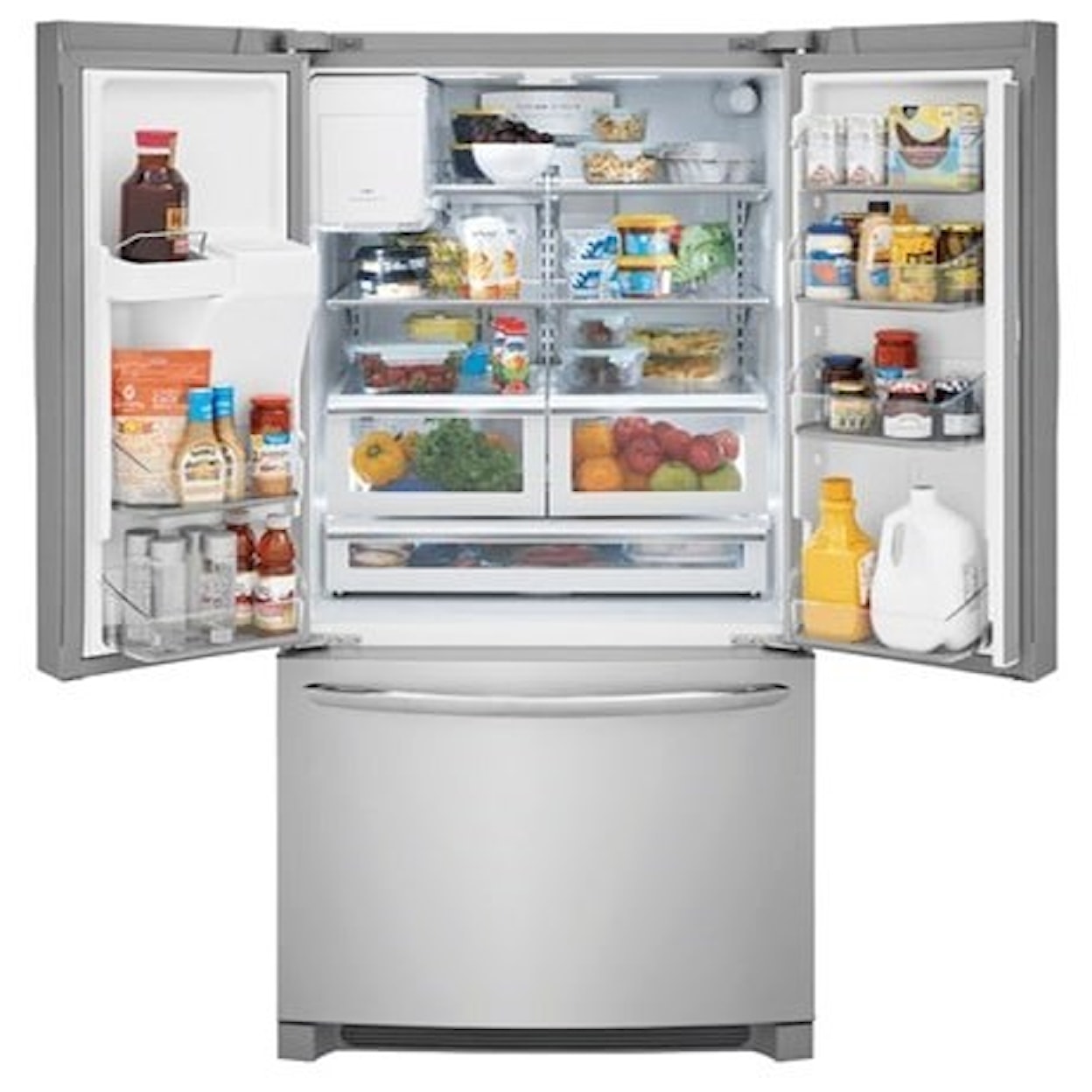 Frigidaire Gallery French Door Refrigerators 21.7 CuFt. Counter-Depth French Door Fridge