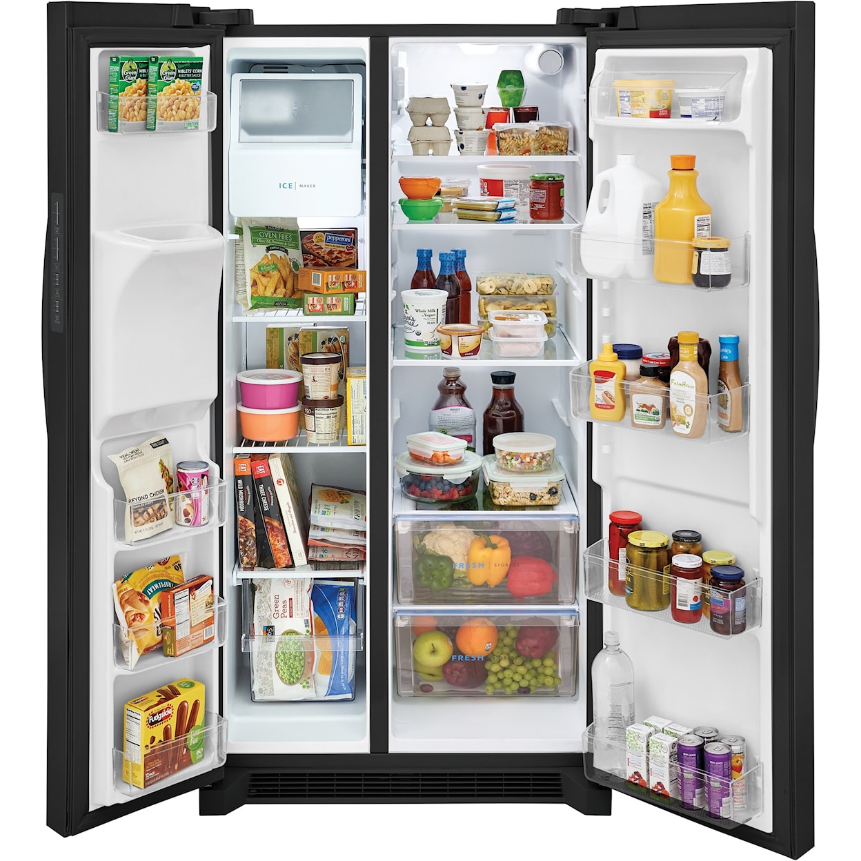 Frigidaire Gallery Side-by-Side Refrigerators Standard Depth Side by Side Refrigerator