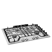 Gallery 30" Gas Cooktop with Continuous Dishwasher Safe Cast Iron Grates