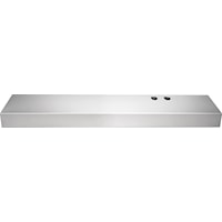30" Overhead Range Hood with Convertible Exhaust System