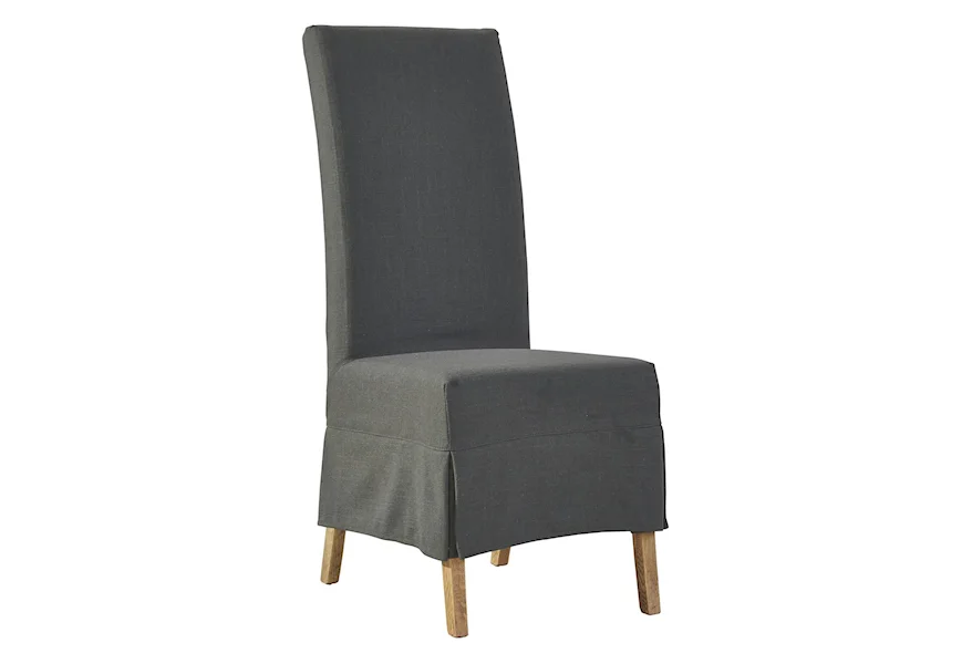 Accents Linen Slip Covered Parsons Chair by Furniture Classics at Alison Craig Home Furnishings
