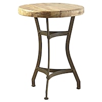 Recycled Tripod Table with Antique Wooden Top