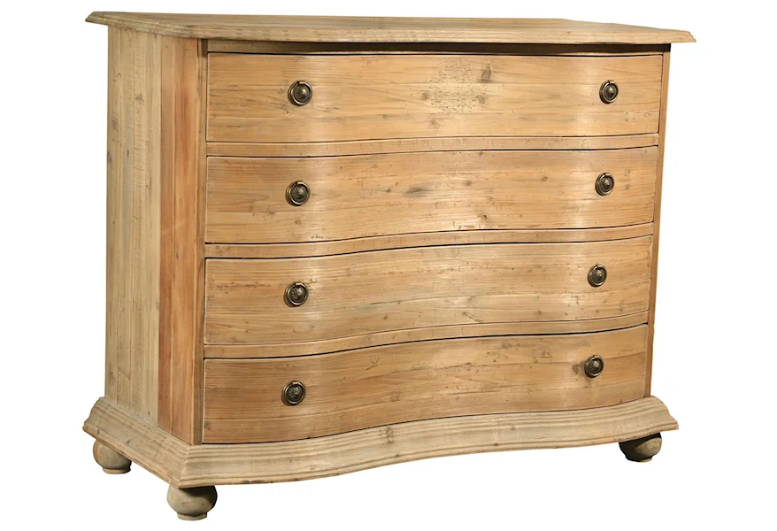 Accents Pine Bowfront Chest by Furniture Classics at Alison Craig Home Furnishings