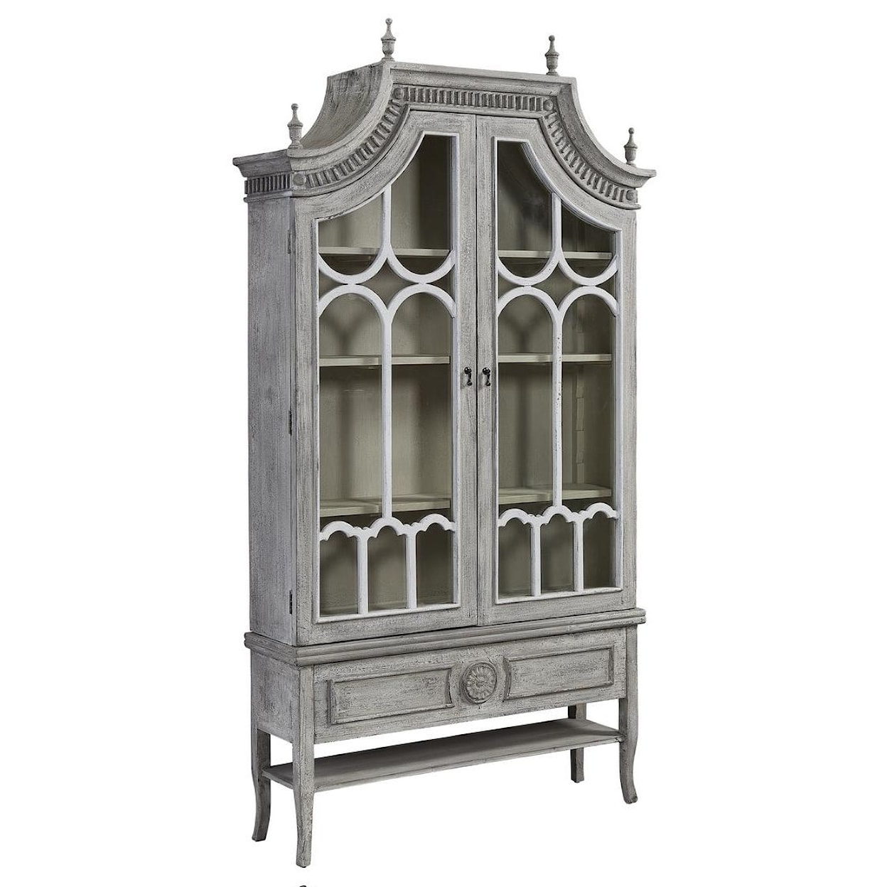 Furniture Classics Chest and Dining Reims Cathedral Arched Cabinet