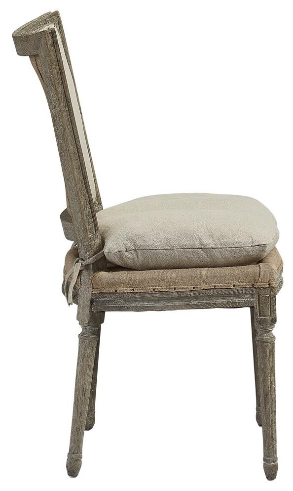 Furniture Classics Dining Linen and Burlap Dining Chair
