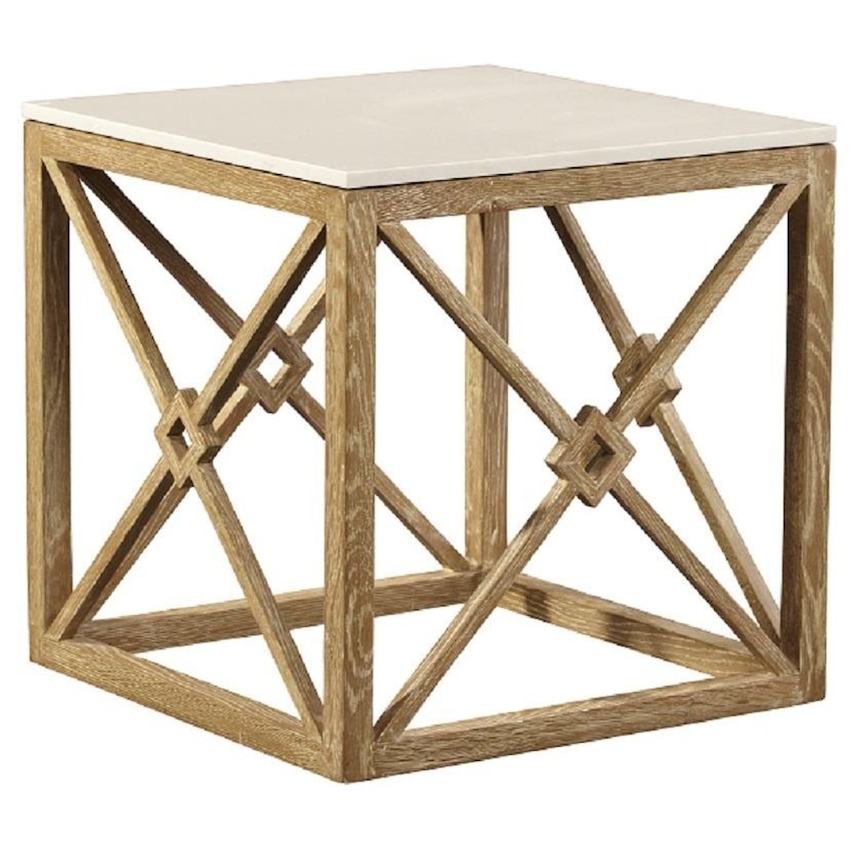 Furniture Classics Occasional Tables White Marble Side Table