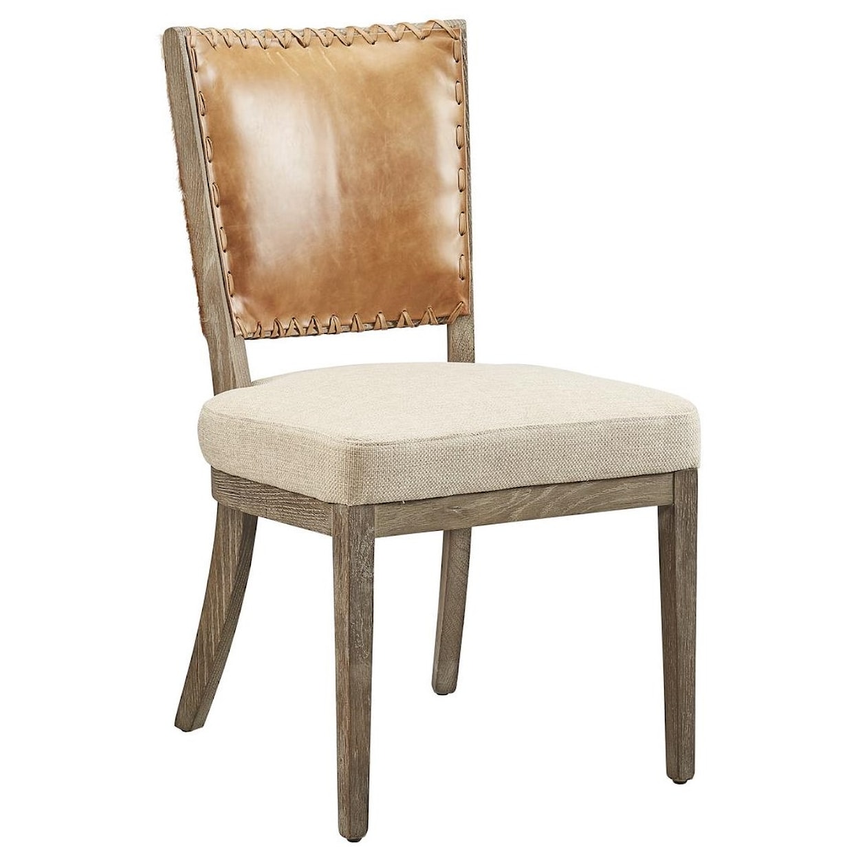 Furniture Classics Occasional Chairs Lina Leather and Linen Chair