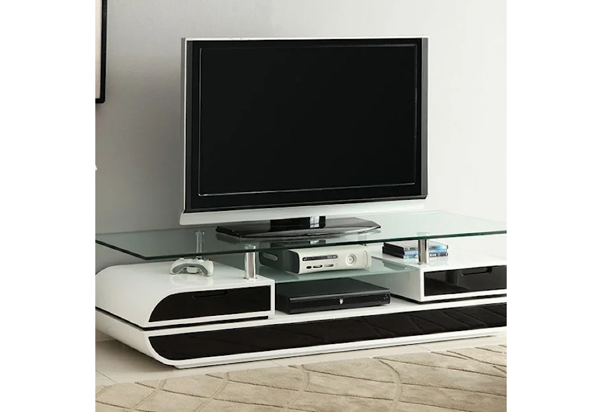 Evos TV Console by Furniture of America at Nassau Furniture and Mattress
