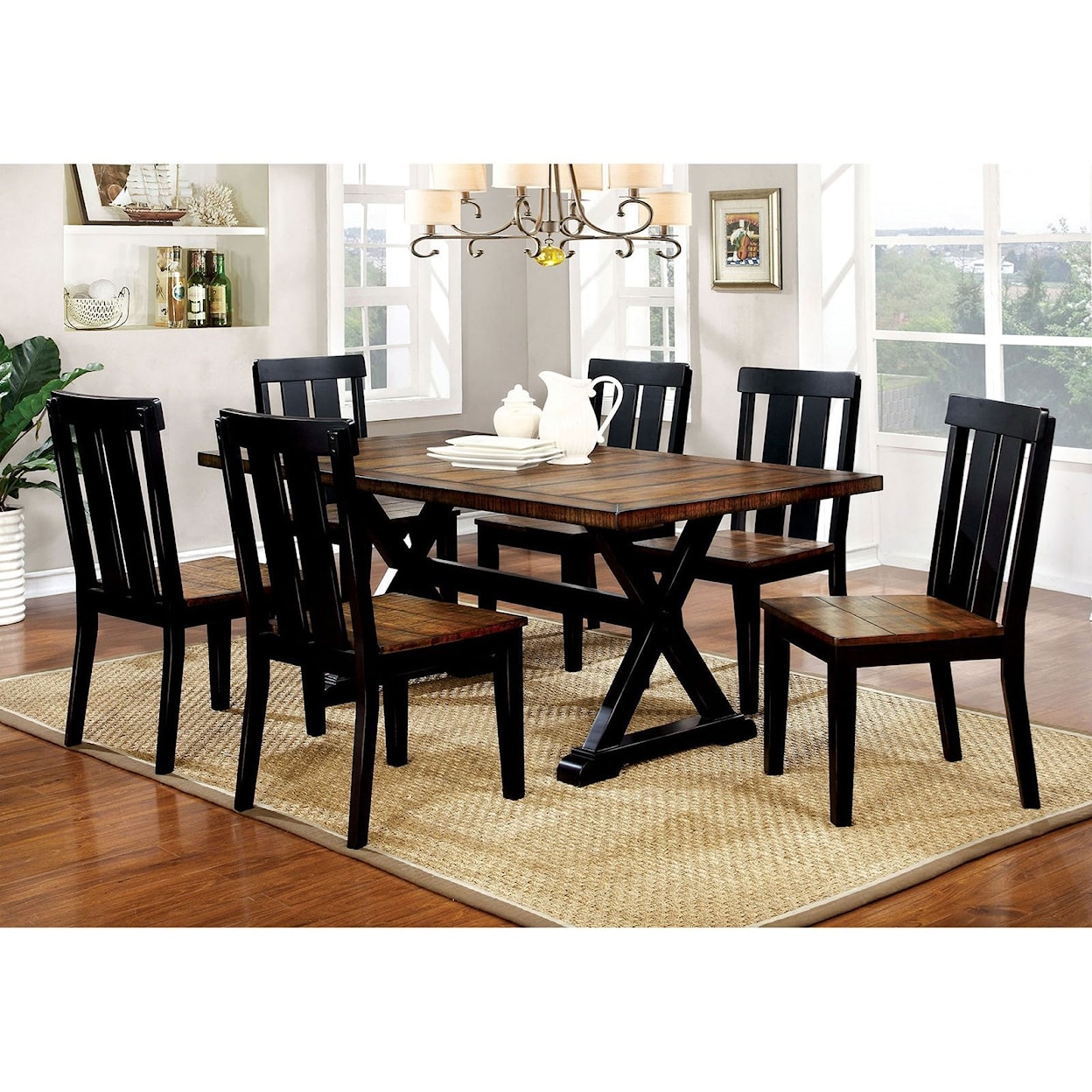 Furniture of America Alana Set of Two Side Chairs