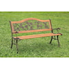 Furniture of America Alba Patio Wooden Bench