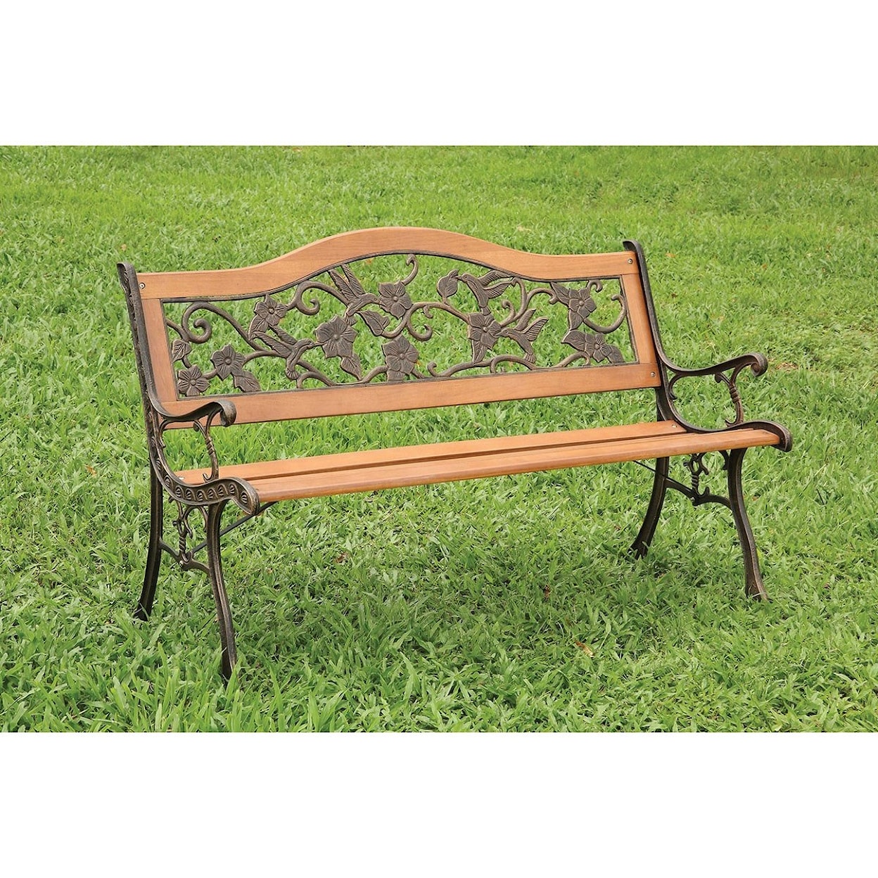 Furniture of America - FOA Alba Patio Wooden Bench