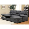 Furniture of America Alcester Sectional w/ Sleeper