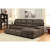 Furniture of America Alcester Sectional w/ Sleeper