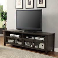 72" TV Stand with 4 Doors and 2 Open Compartments