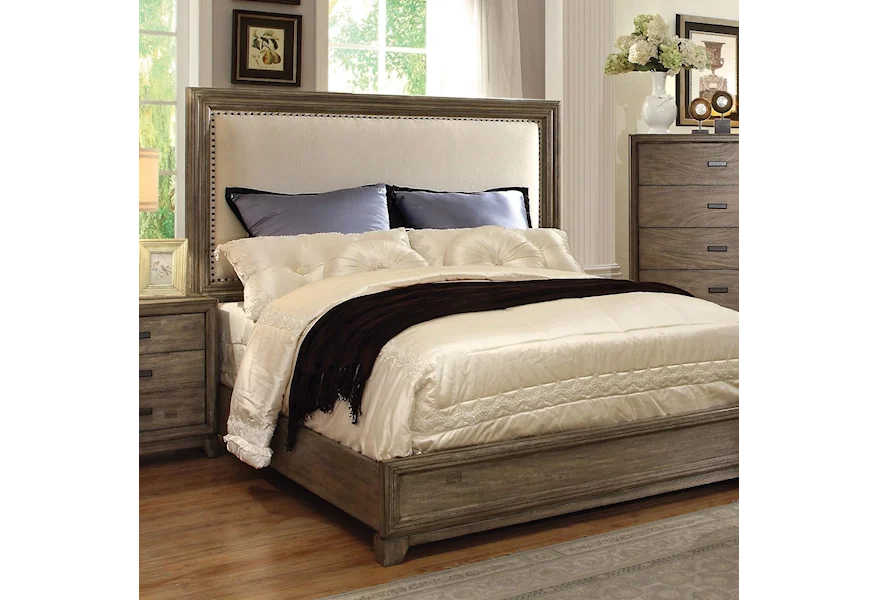 Antler California King Bed by Furniture of America at Dream Home Interiors