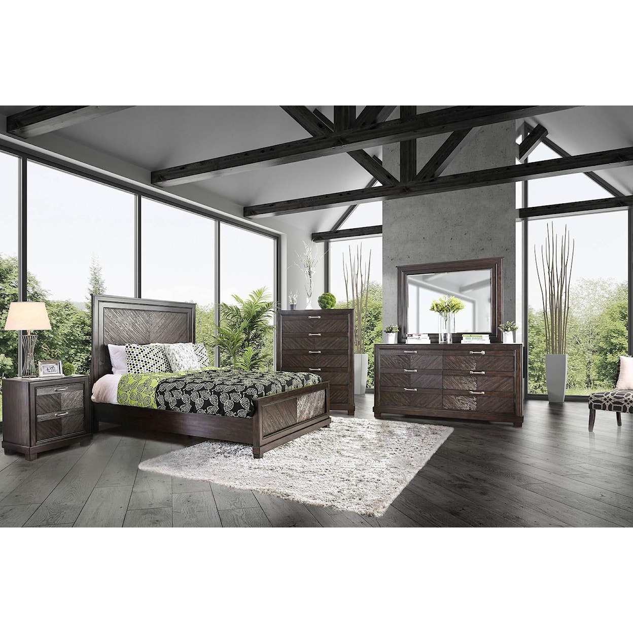 Furniture of America ARGYROS Queen Bedroom Group