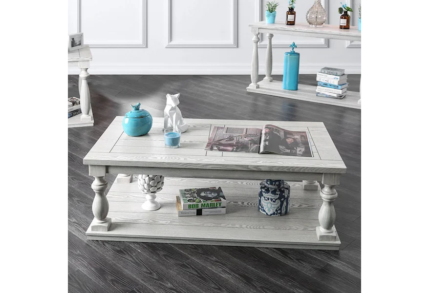 Arlington Occasional Coffee Table by Furniture of America at Dream Home Interiors
