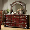 Furniture of America - FOA Arthur Dresser and Mirror Combination