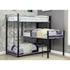 FUSA Aubrey Twin Triple Decker Bed