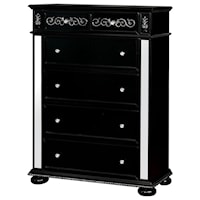 Glam Mirrored 6-Drawer Chest