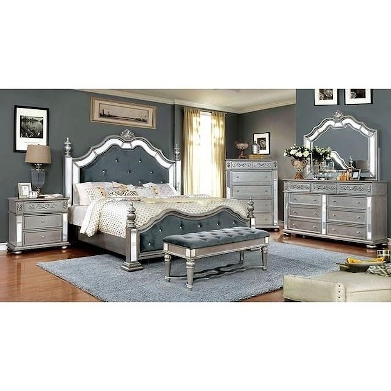 Furniture of America - FOA Azha King Bed