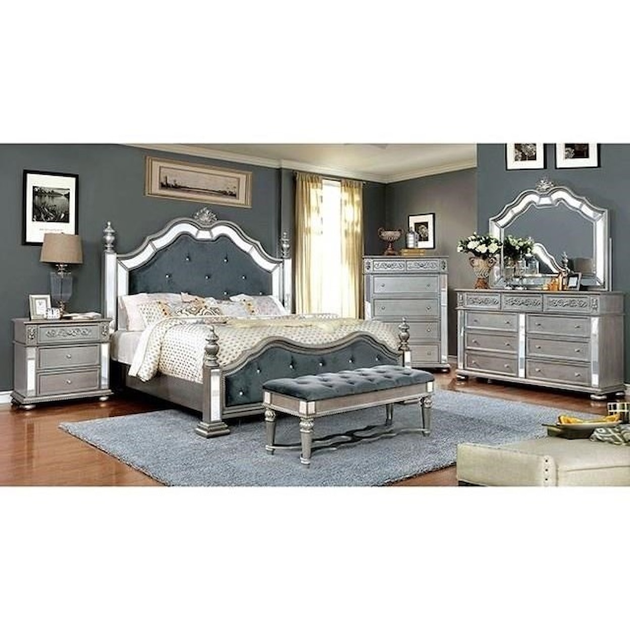 FUSA Azha Queen Bed