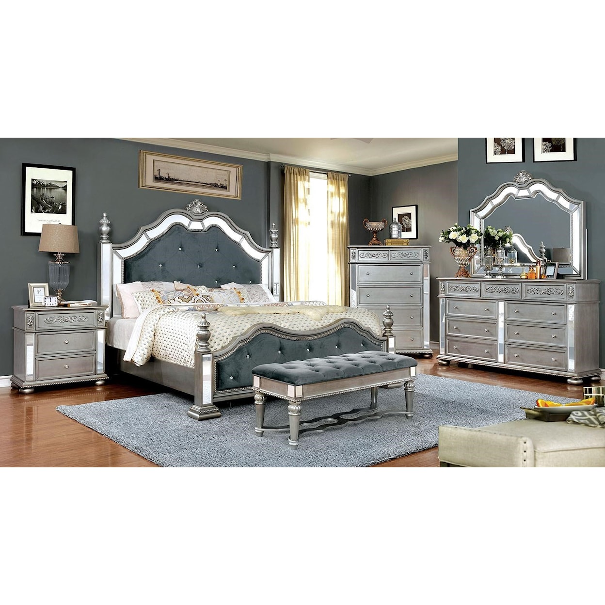 Furniture of America Azha California King Bedroom Set